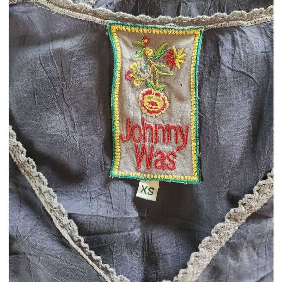 Johnny Was Embroidered V Neck Tunic Size XS - Picture 5 of 6
